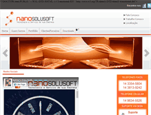 Tablet Screenshot of nanosolusoft.com.br